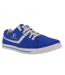 Cefiro Royal Blue Grey Casual Shoes Fun for Men - CCS0023